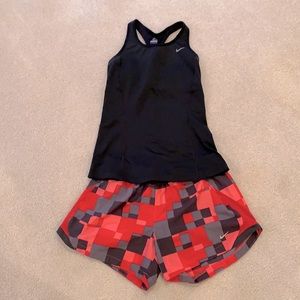 Nike Tank/running shorts combo - EUC